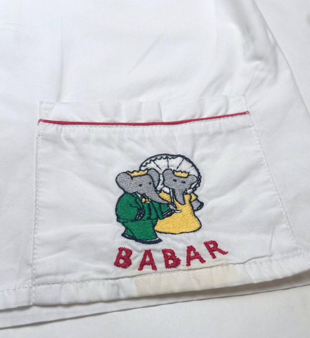 VINTAGE - Ensemble chemise et pantalon Babar - 6 ans