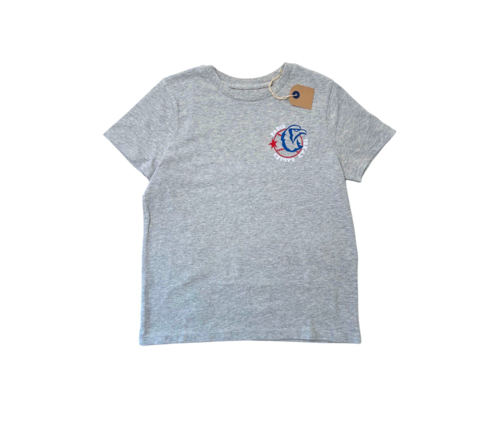 BELLEROSE - T-shirt gris "Texas Eagles" + écritures dos - 8 ans