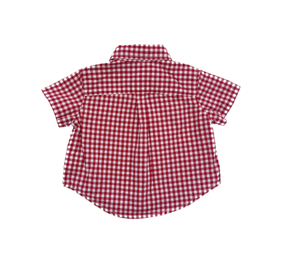 RALPH LAUREN - Chemise à carreaux rouge - 3 mois