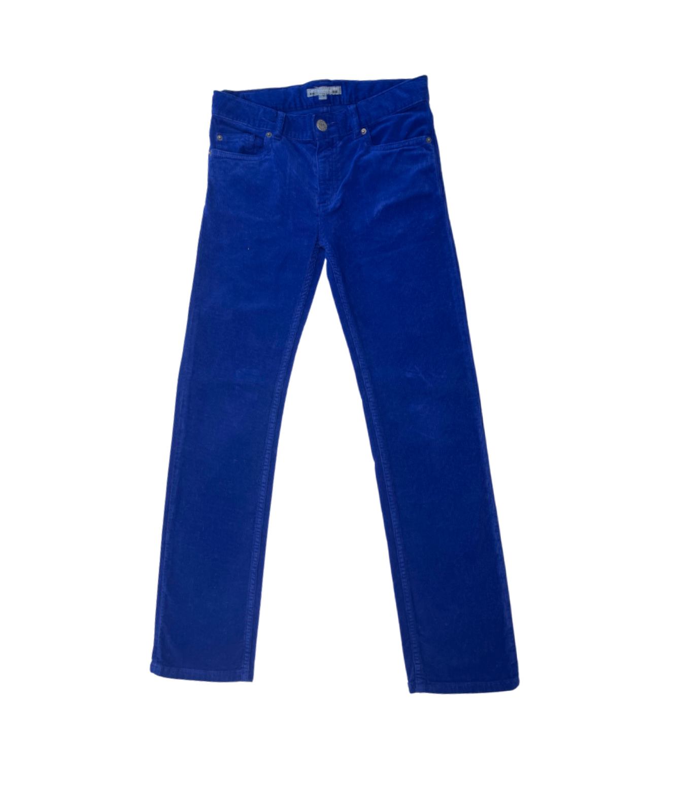 BONPOINT - Pantalon velours côtelé bleu roi - 10 ans