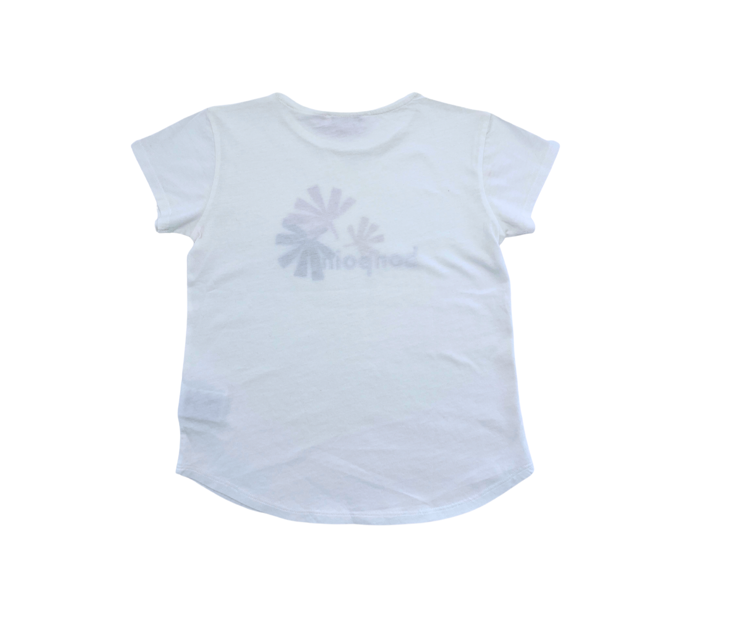 BONPOINT - T-shirt blanc à motifs - 6 ans