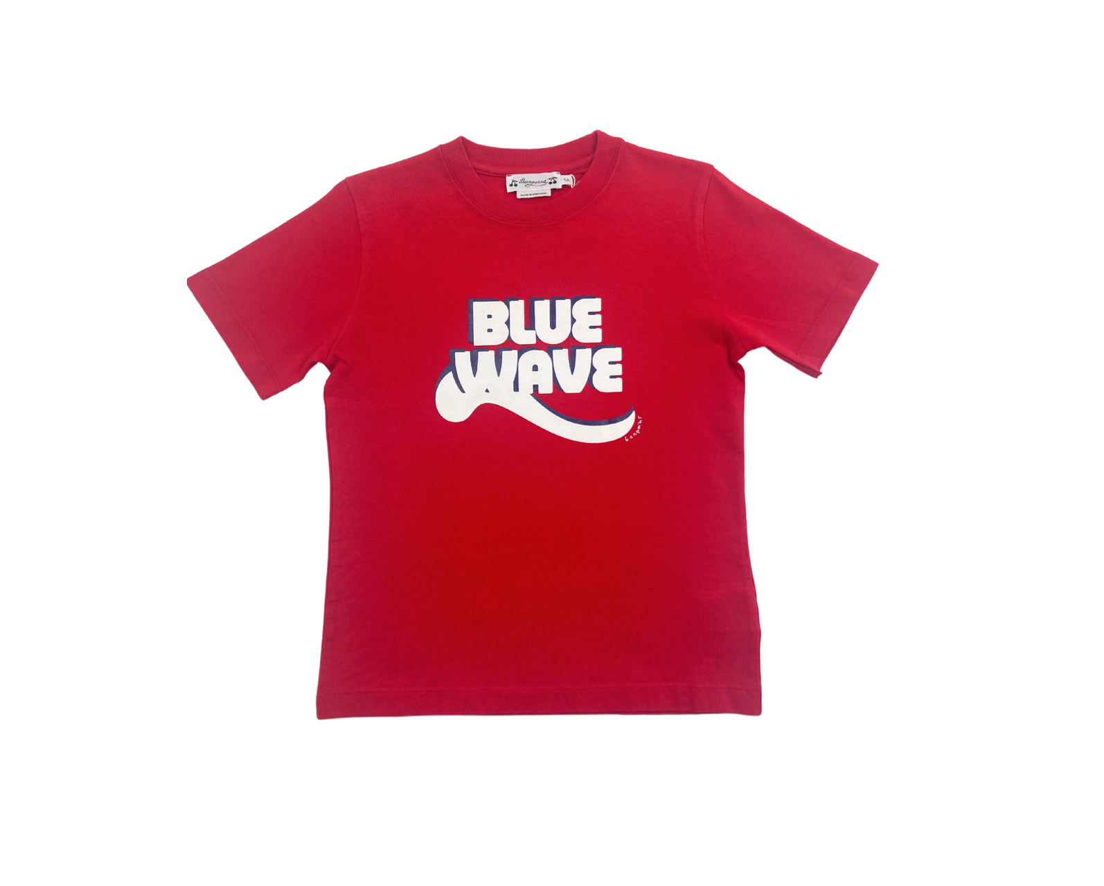 BONPOINT - T-shirt rouge "Blue Wave" - 6 ans