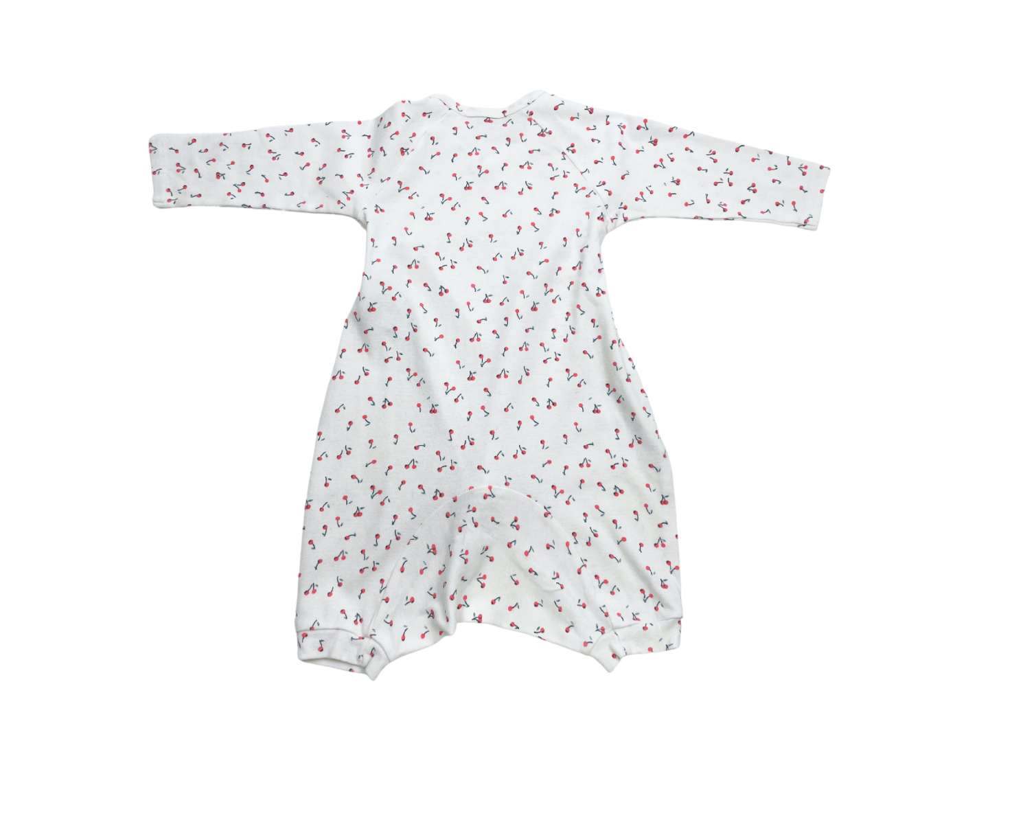 BONPOINT - Pyjama blanc motif cerise - 6 mois