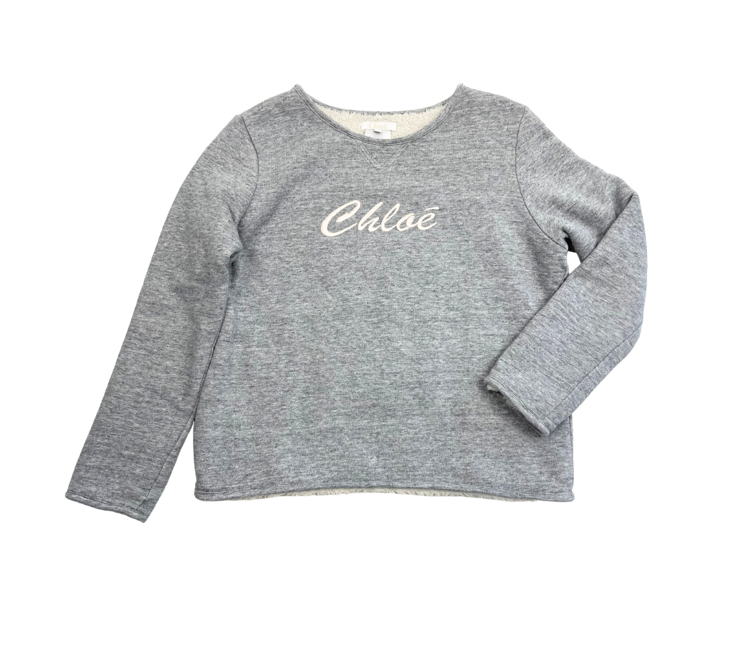 CHLOÉ - Pull gris "Chloé" - 8 ans
