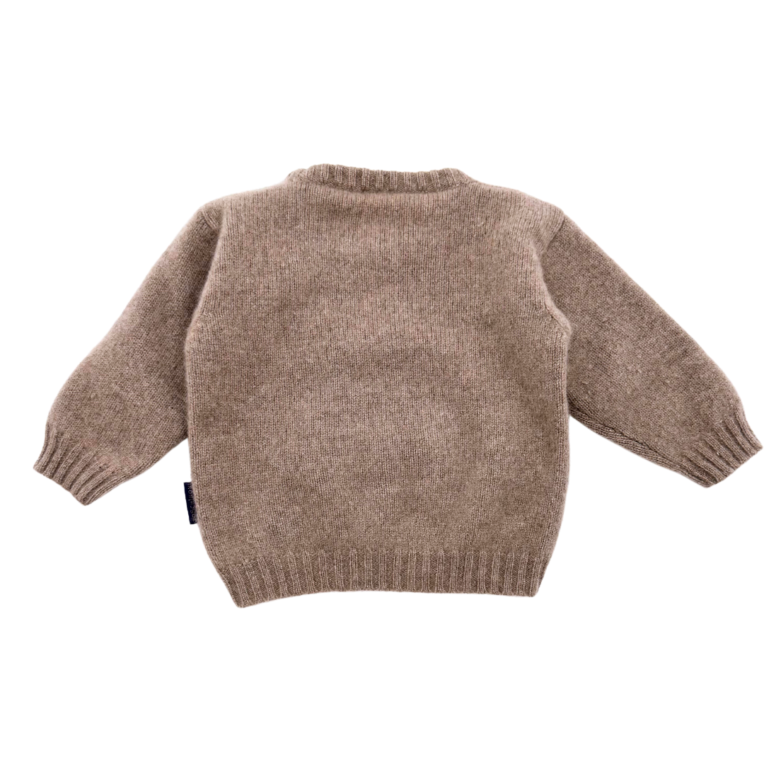 BOSHINONI - Dalmatiner-Pullover in Taupe - 18 Monate