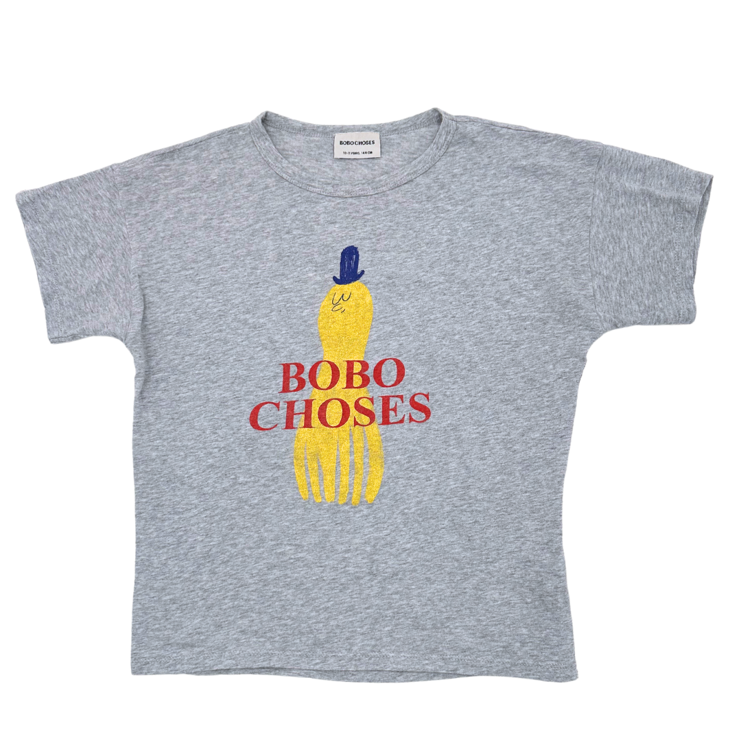 BOBO CHOSES - T-shirt gris pieuvre - 10 ans