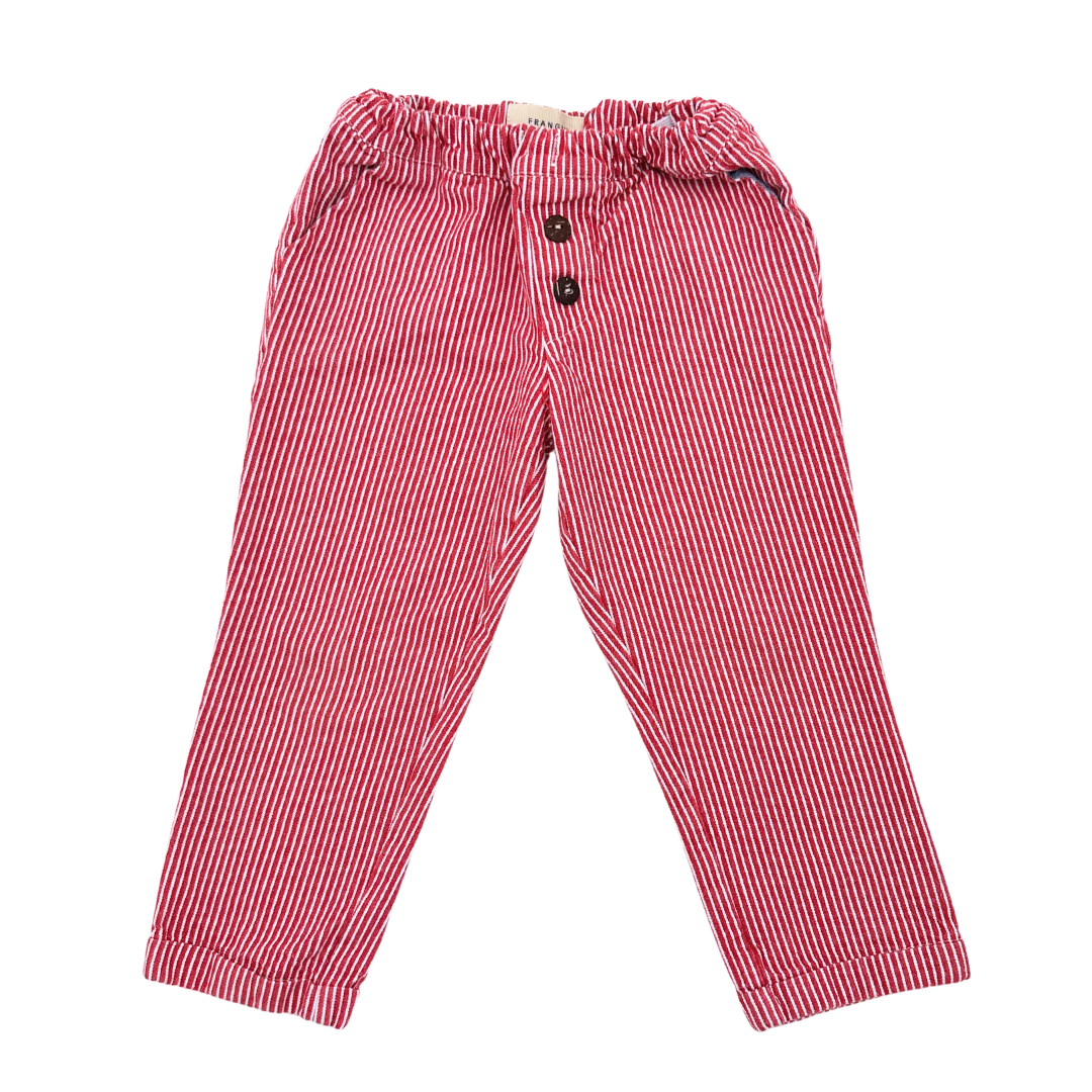 FRANGIN FRANGINE - Pantalon rouge à rayures - 4 ans