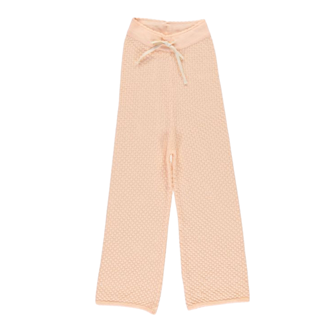 LIILU - Pantalon en crochet rose - 8 ans