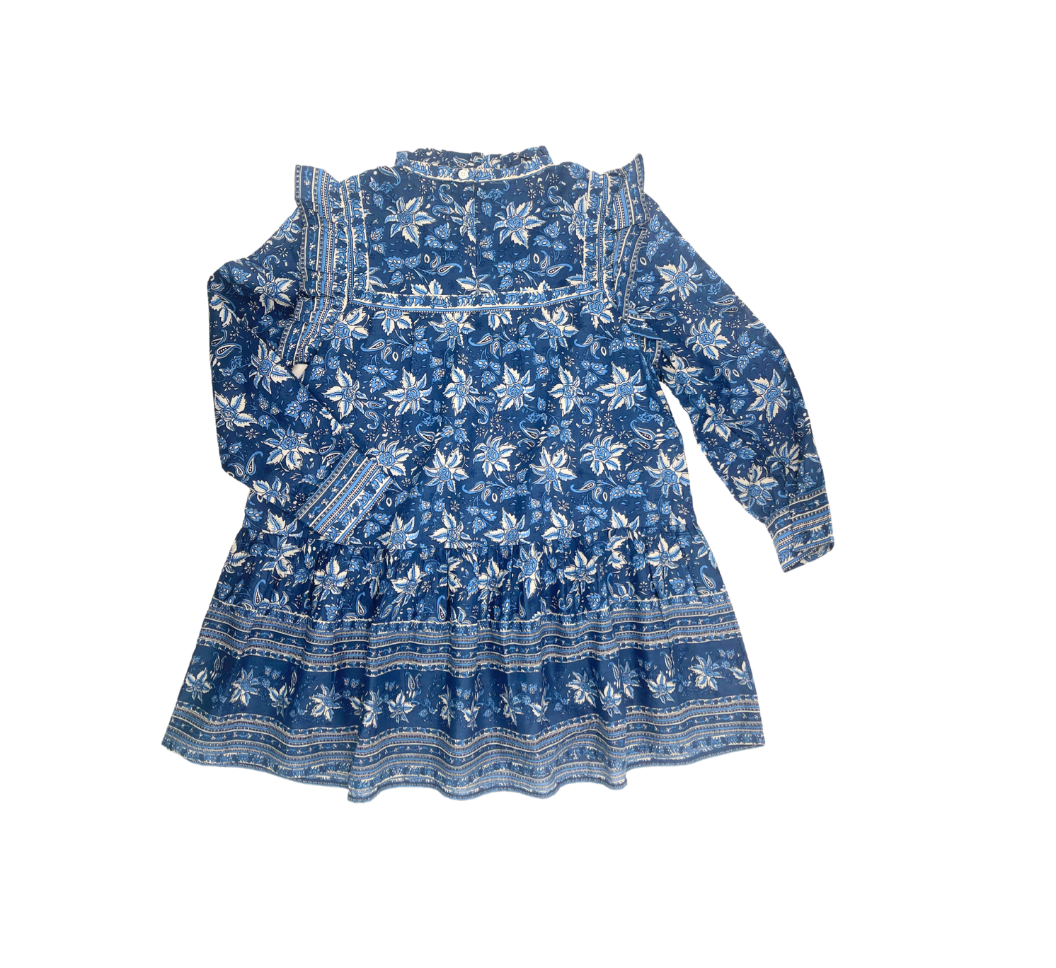 SEZANE - Robe en coton bleue - 8 ans