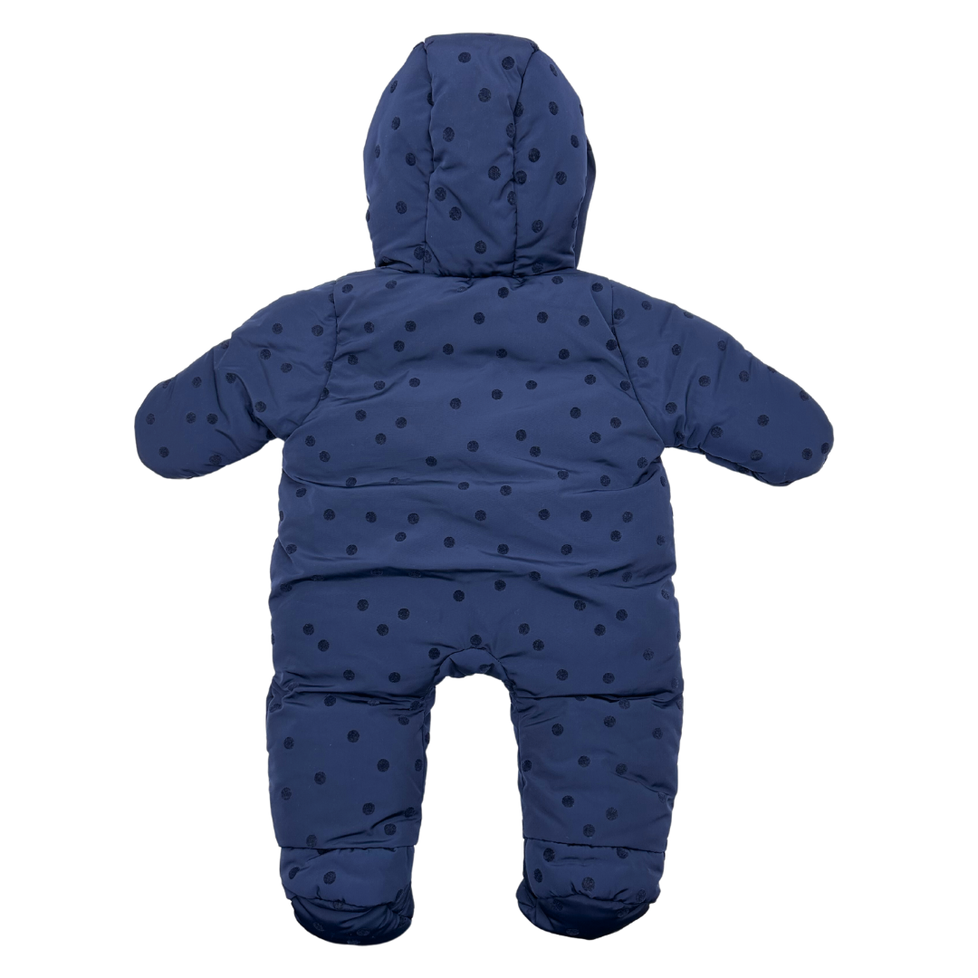 JACADI - Combinaision bleu à pois - 1 mois