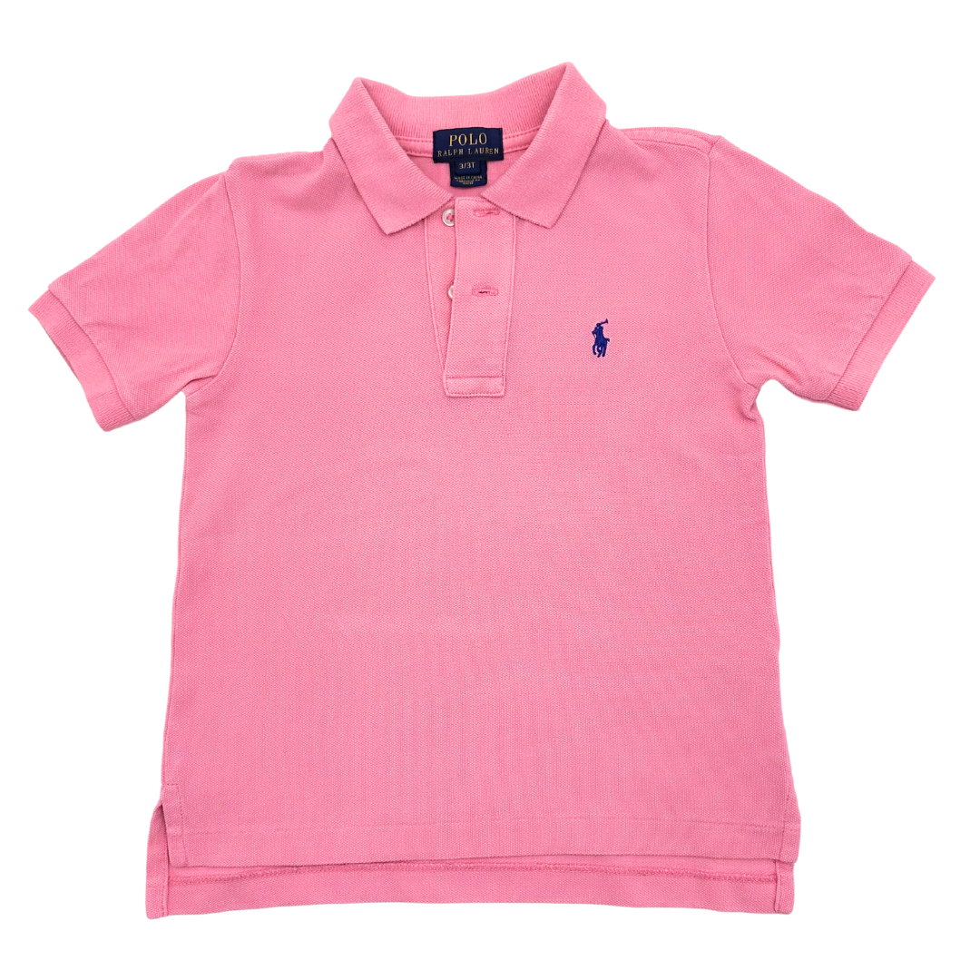 PALPH LAUREN - Pink polo shirt - 3 years
