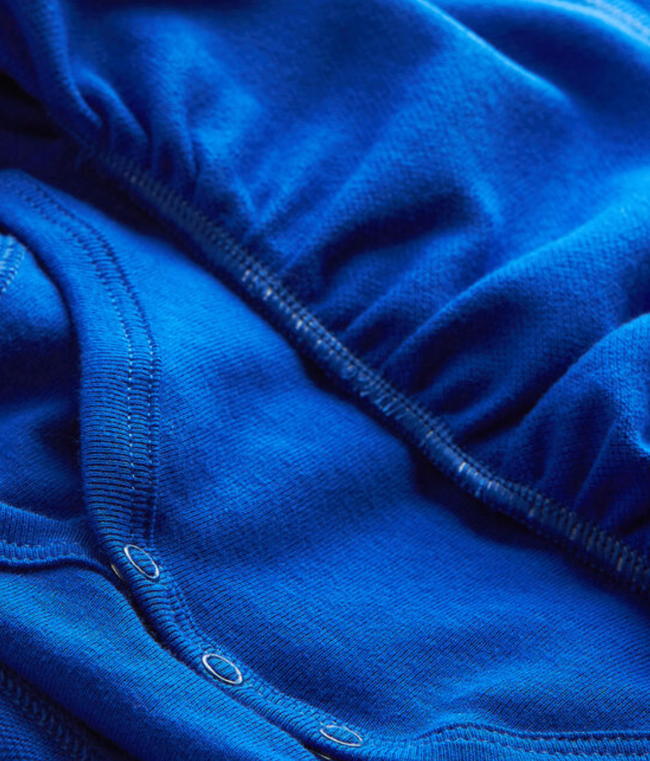 PETIT BATEAU - Robe en jersey bleue - 3 mois