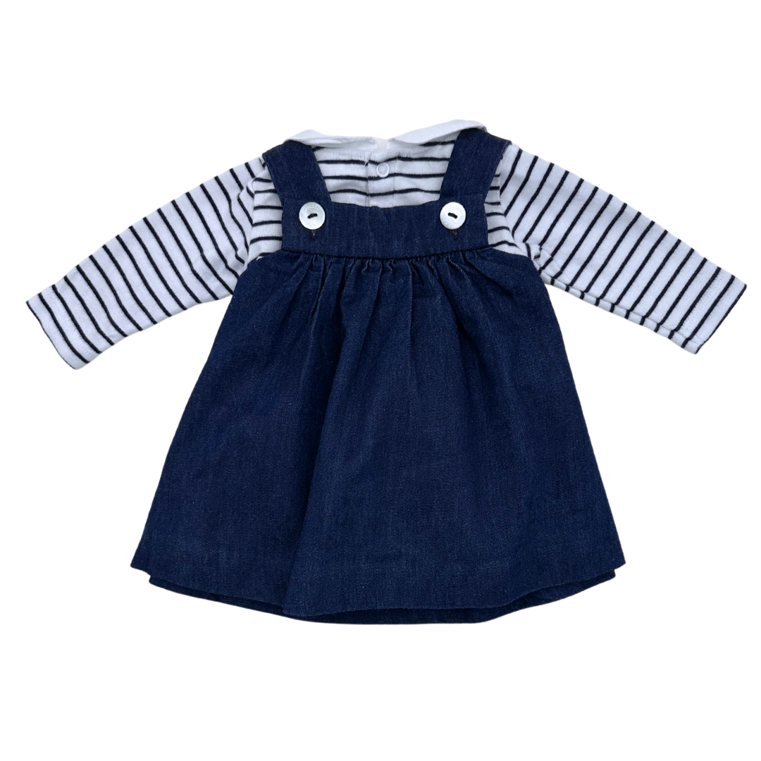 JACADI - Ensemble body et robe - 1 mois