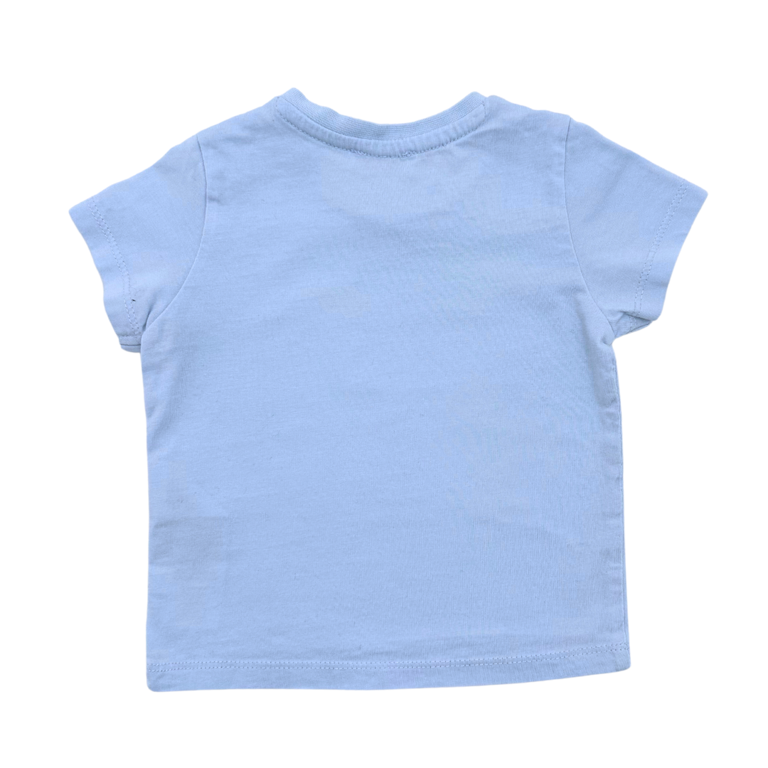 KENZO - T-shirt bleu imprimé "Kenzo" - 12 mois