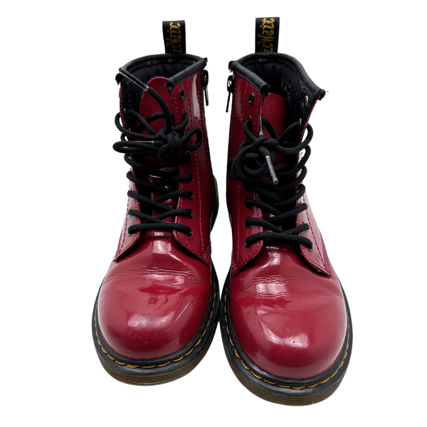 Doc martens bordeaux vernis hotsell