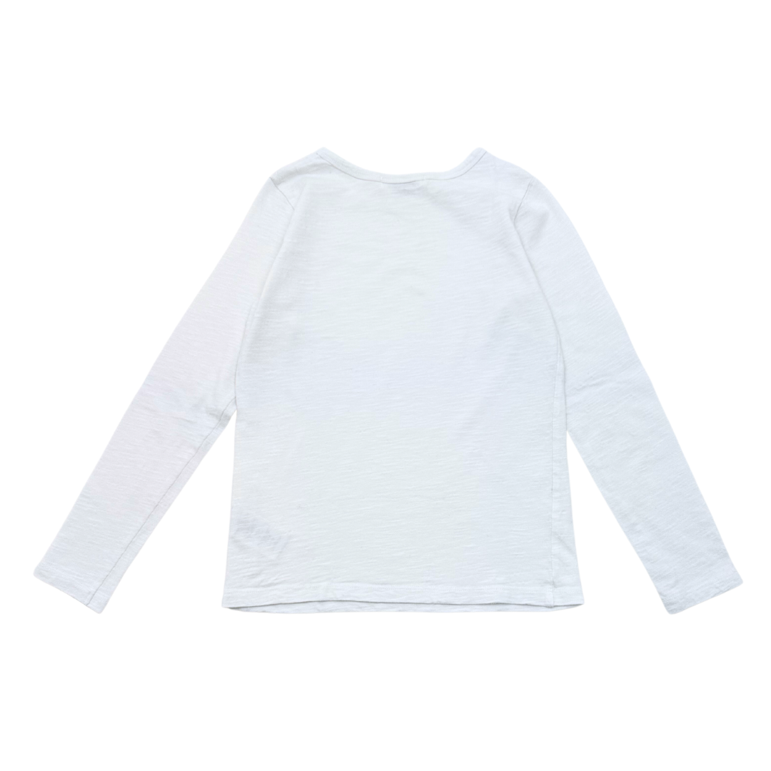 BONPOINT - T-shirt à manches longues blanc - 8 ans