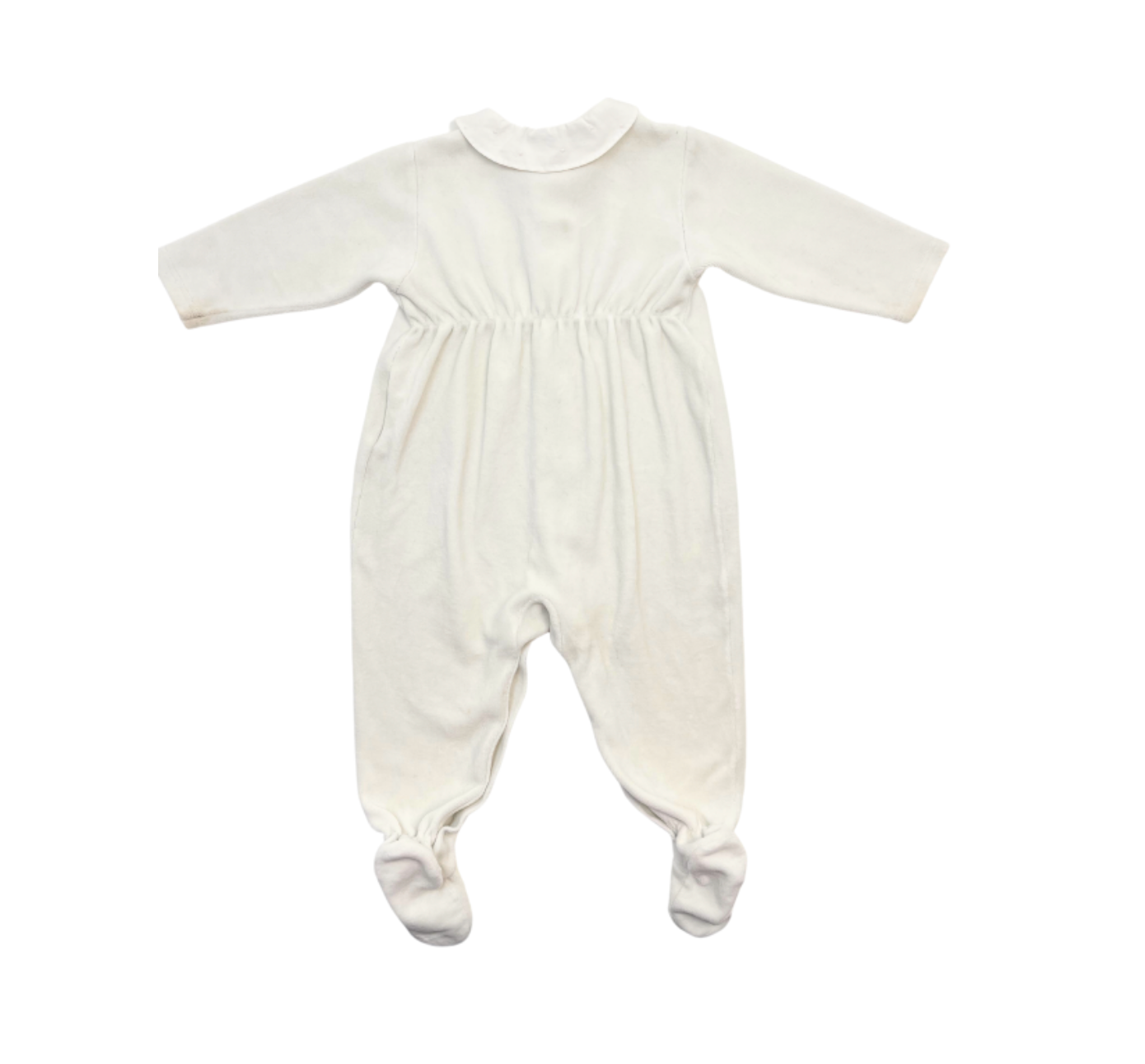 BONPOINT - Pyjama blanc col brodé - 6 mois