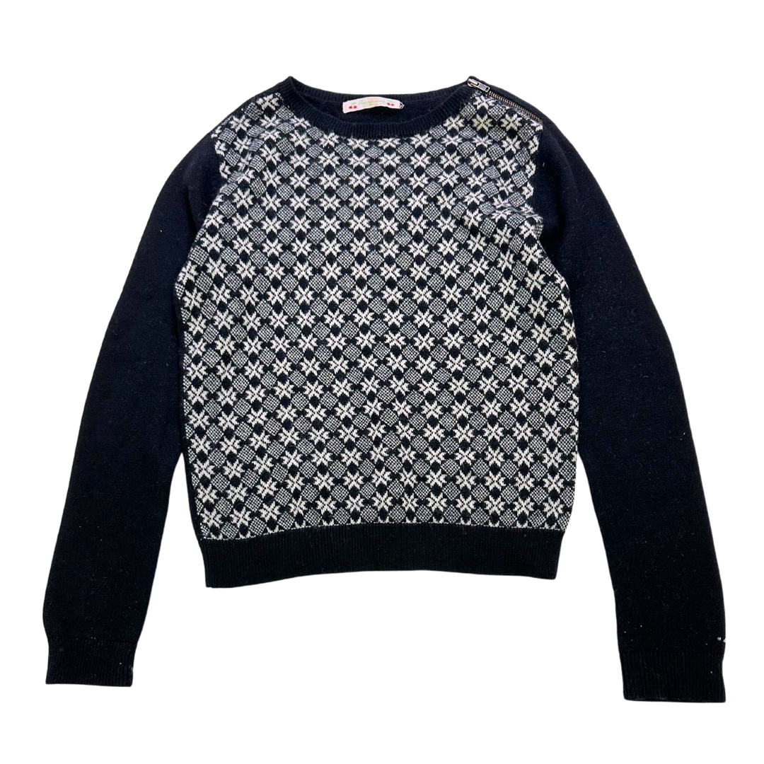 BONPOINT - Patterned round neck sweater - 10 years