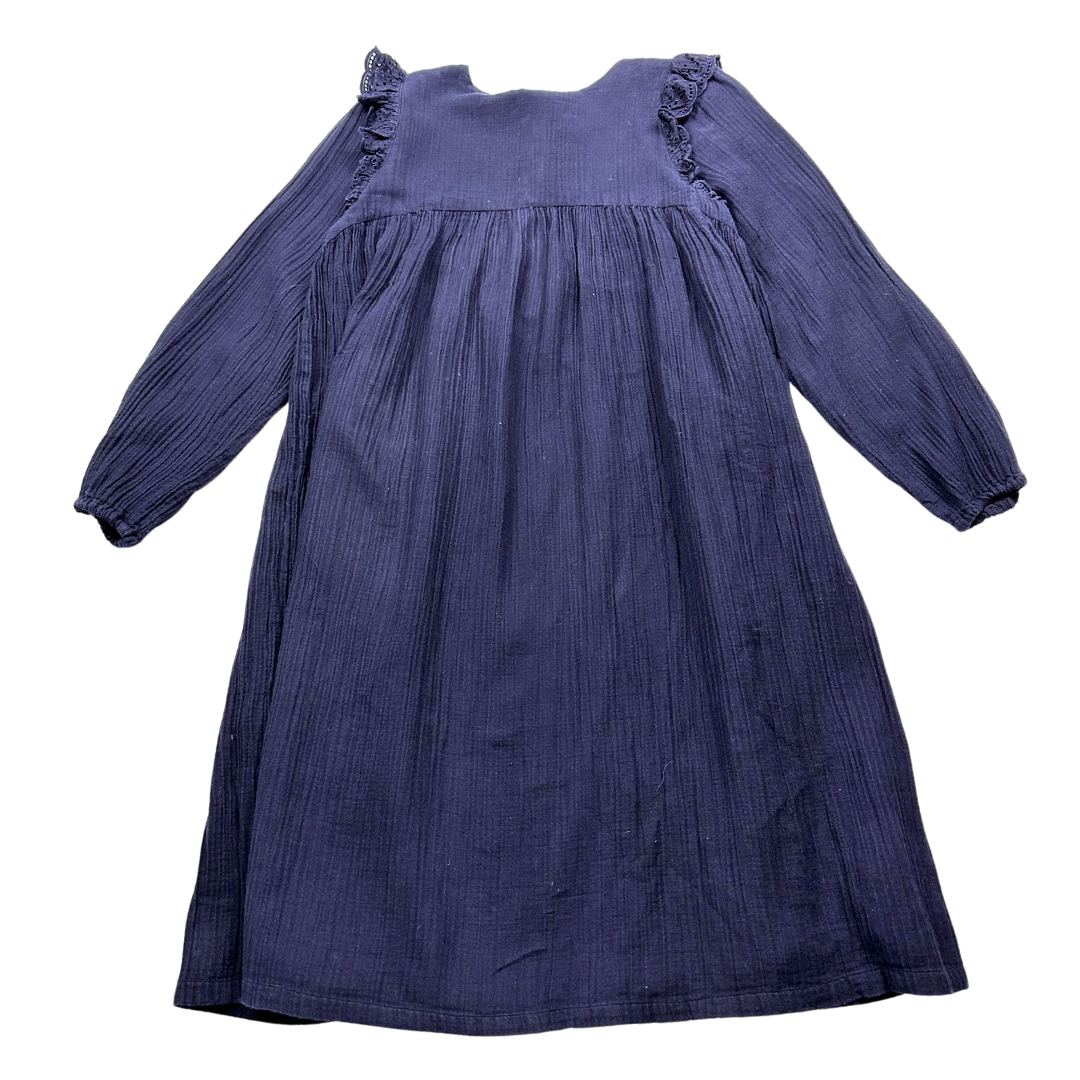 BONTON - Robe en coton bleu marine - 12 ans