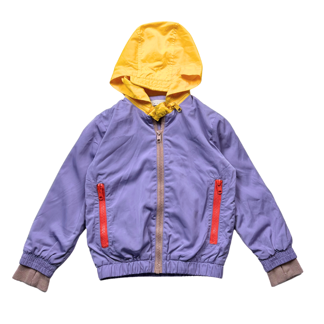 STELLA MCCARTNEY - Veste violette et jaune en polyester et coton - 4 ans