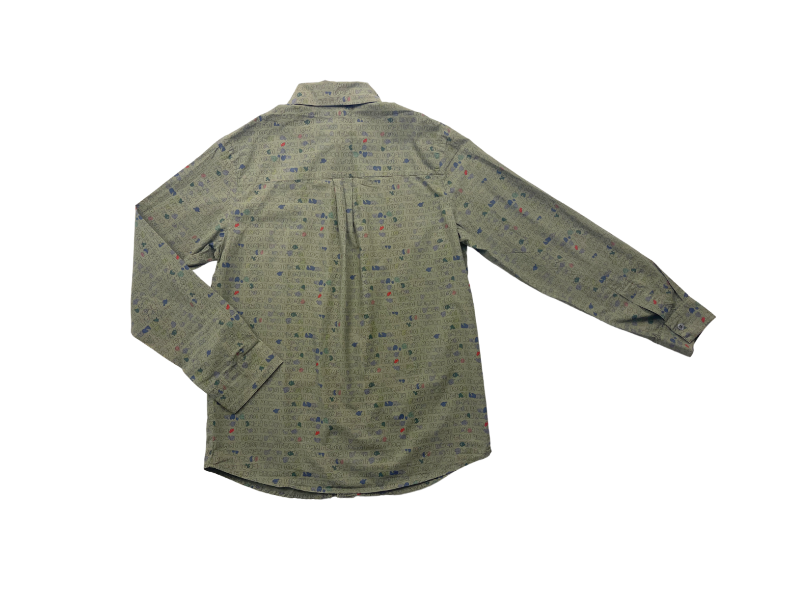FENDI - Chemise kaki à motifs - 10 ans