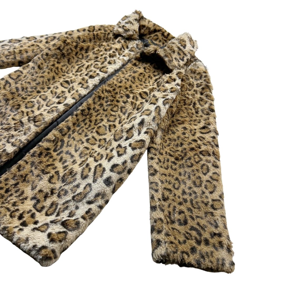 FINGER IN THE NOSE - Manteau/Veste longue en fausse fourrure imprimée léopard -  8 ans