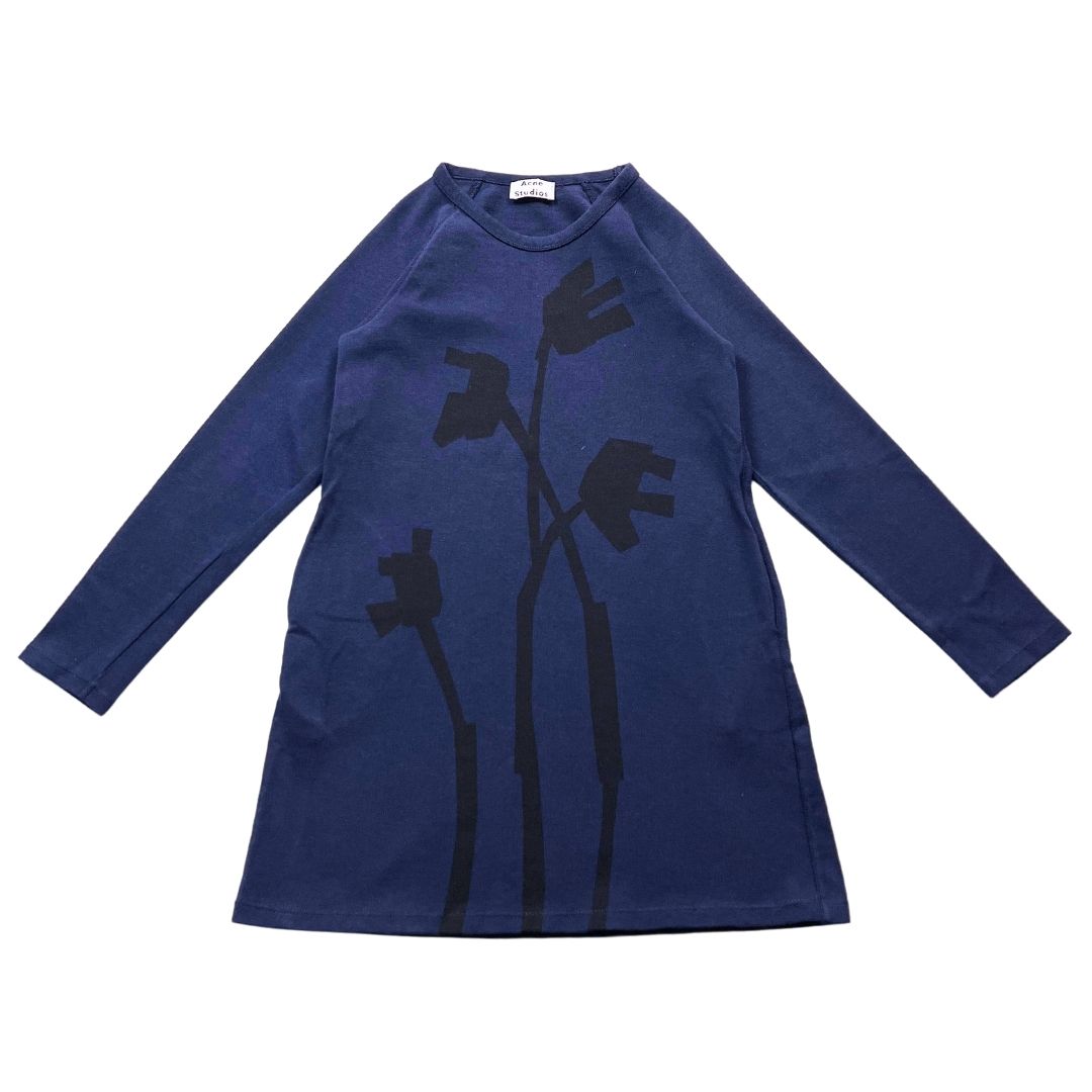 Robe Fille Little Karl Marc John – Style Marin Bleu Marine – Taille 10 Ans – Évasée Au Genou