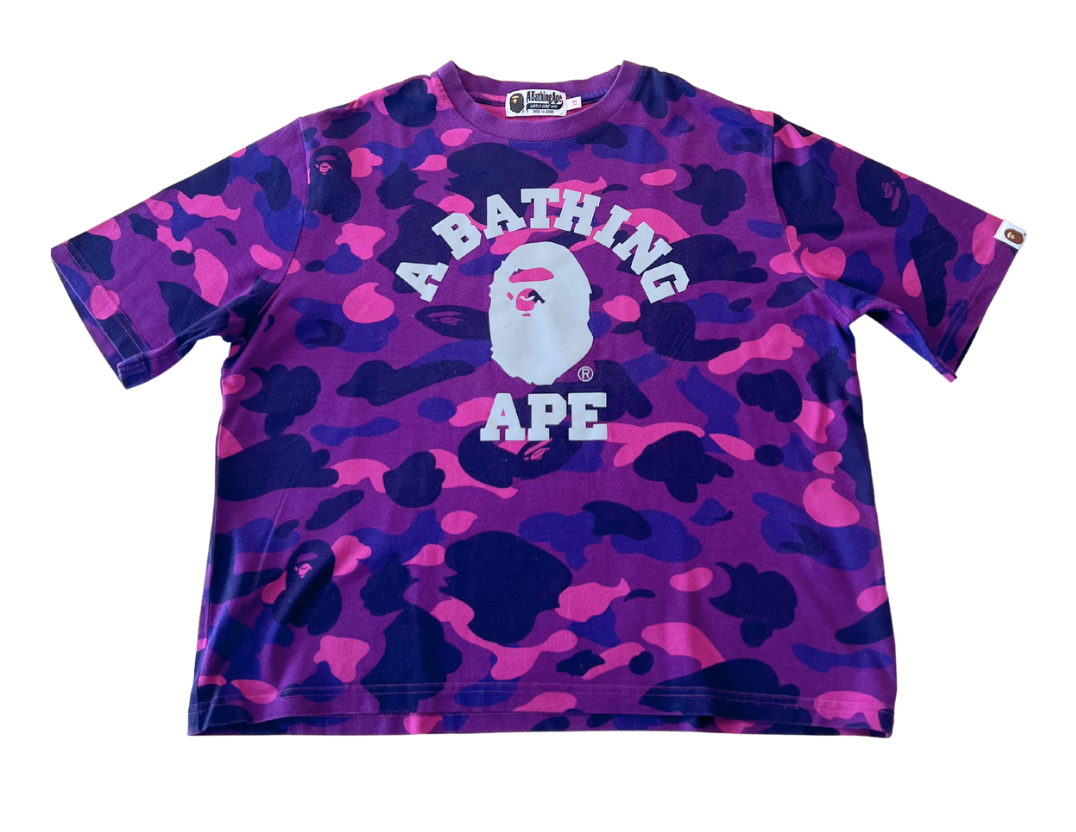 BAPE KIDS - T-shirt camouflage violet - 8/10 ans (XS)