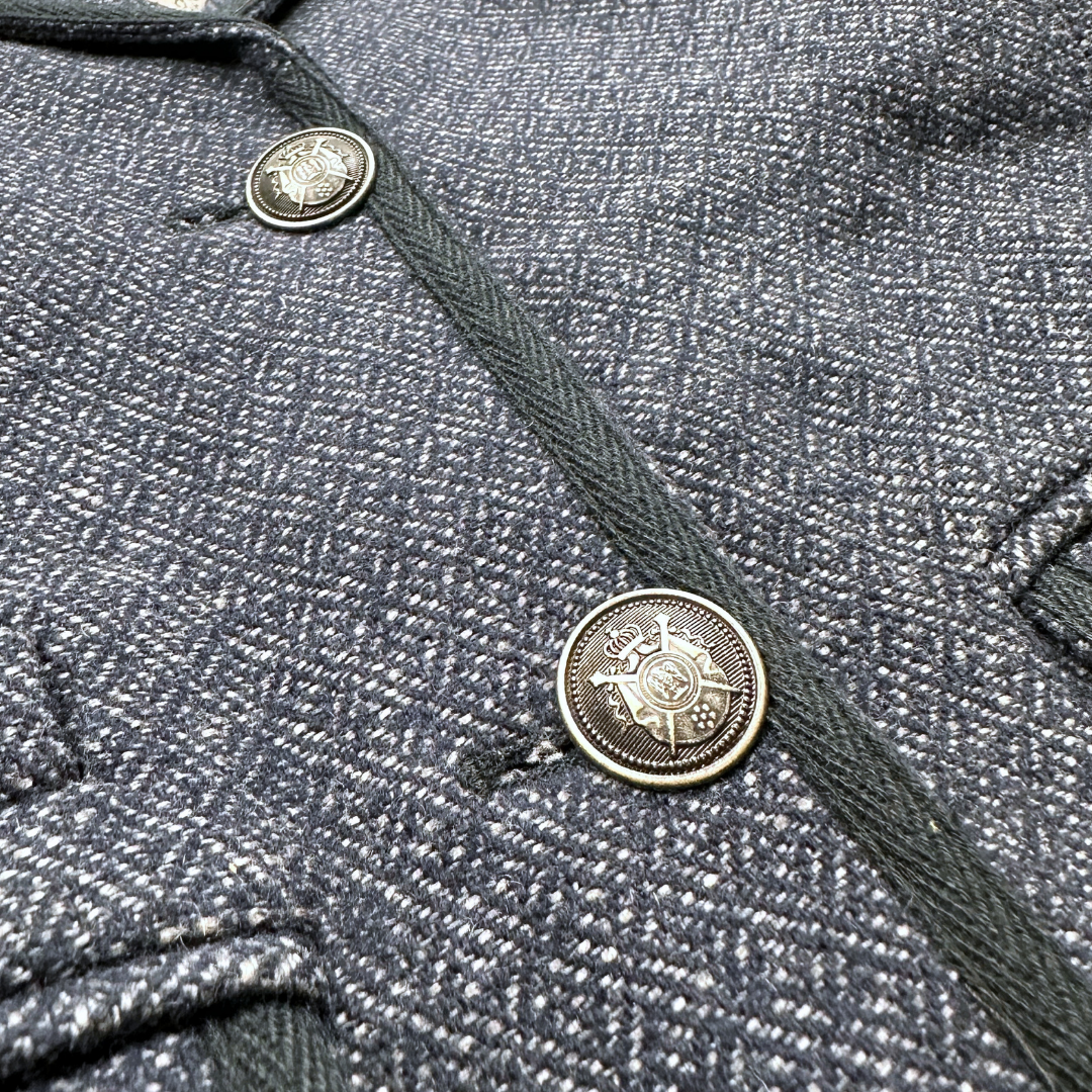 BONPOINT - Veste blazer en laine bleu marine - 10 ans