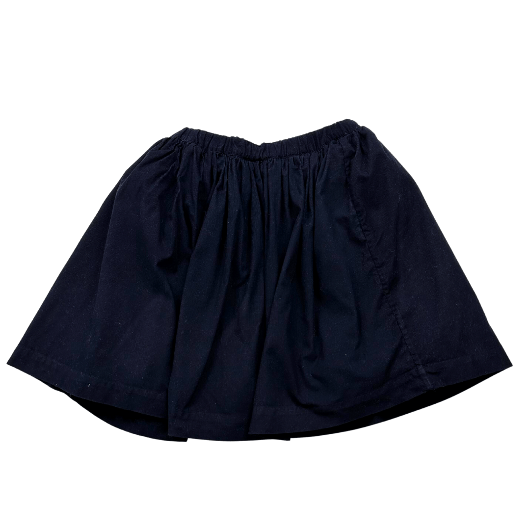 BONPOINT - Jupe bleu marine en velours - 12 ans