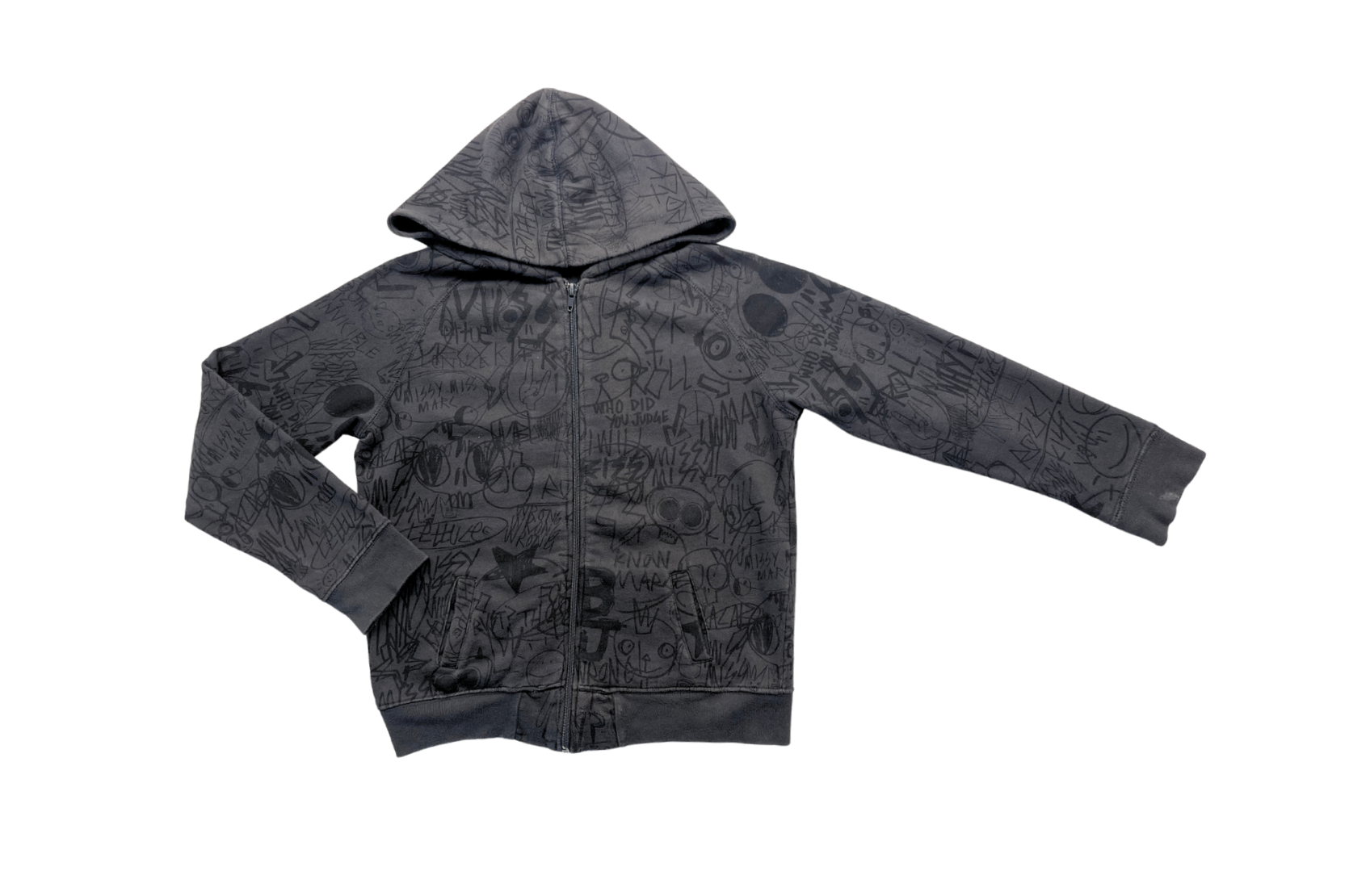 MARC JACOBS – Sweat-shirt à capuche zippé à motifs – 10 ans