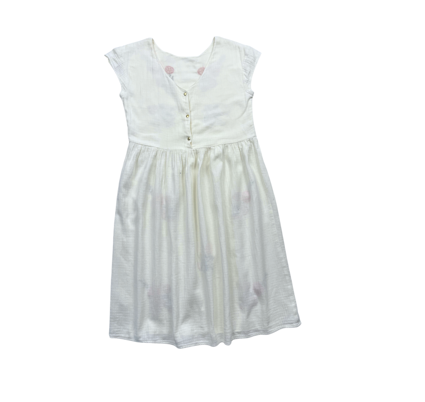 HUNDRED PIECES - Robe longue blanche brodée - 12 ans