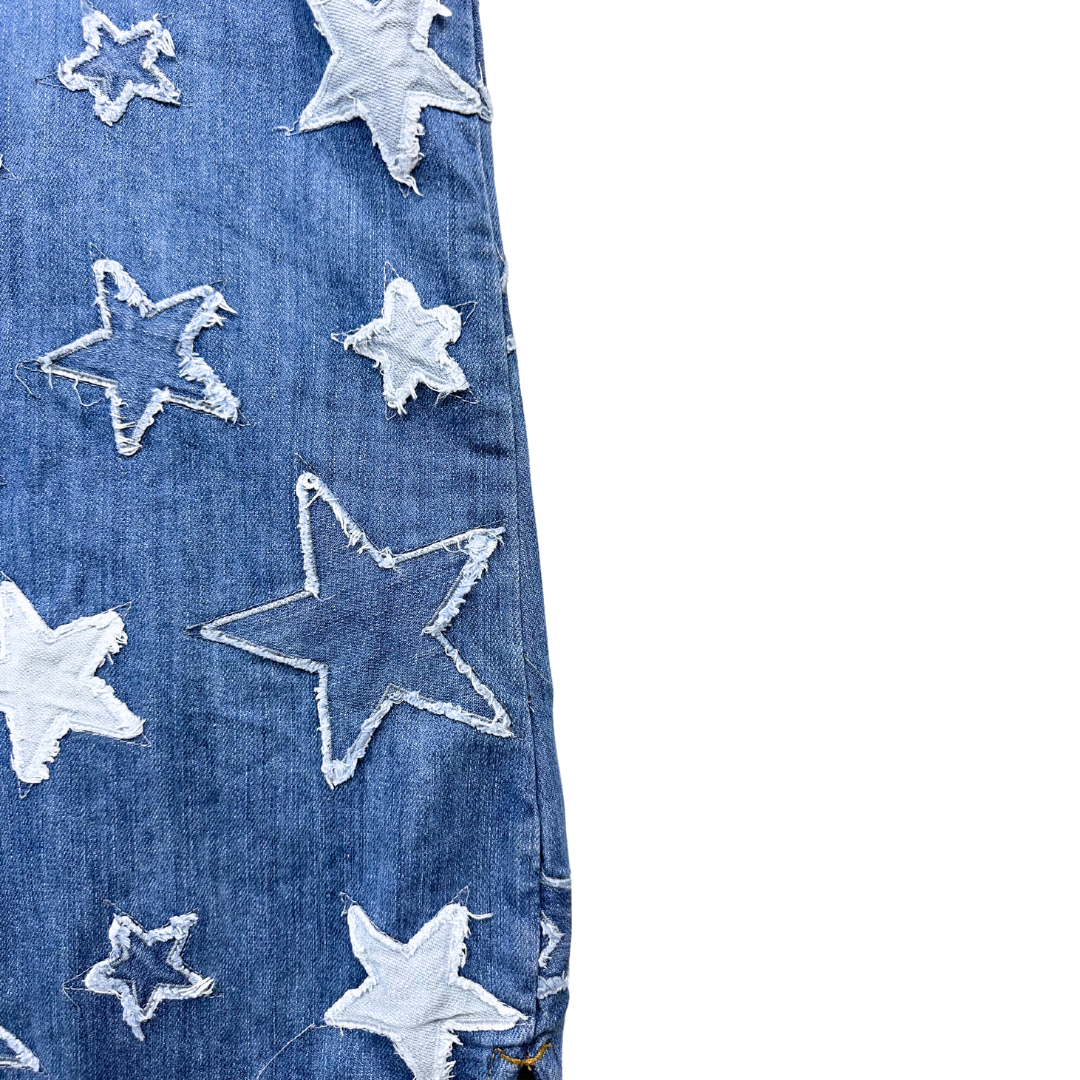 STELLA MCCARTNEY - Robe en jean avec étoiles - 10 ans