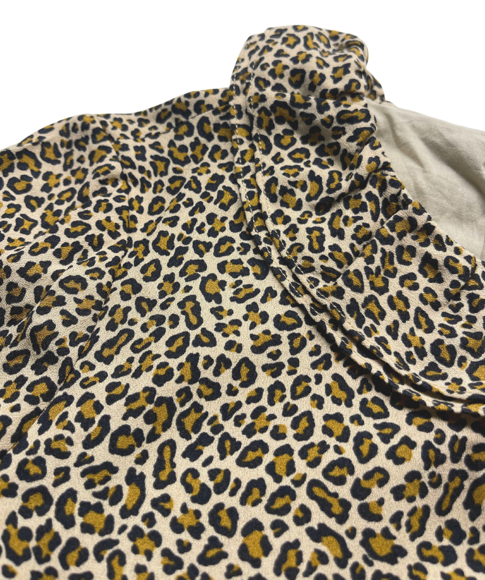 BONPOINT - Robe manches longues motif léopard - 12 ans