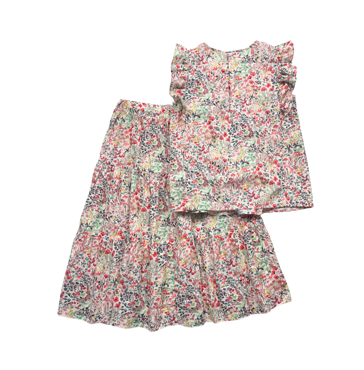 BONPOINT - Ensemble blouse et jupe à motif floral - 14 ans
