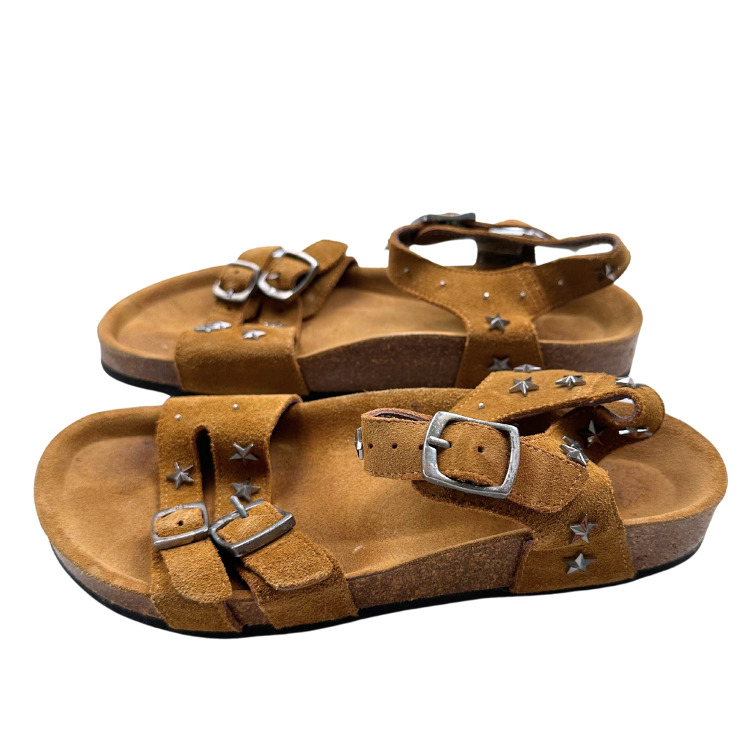 BONPOINT - Braune Sandalen mit Sternen - 35