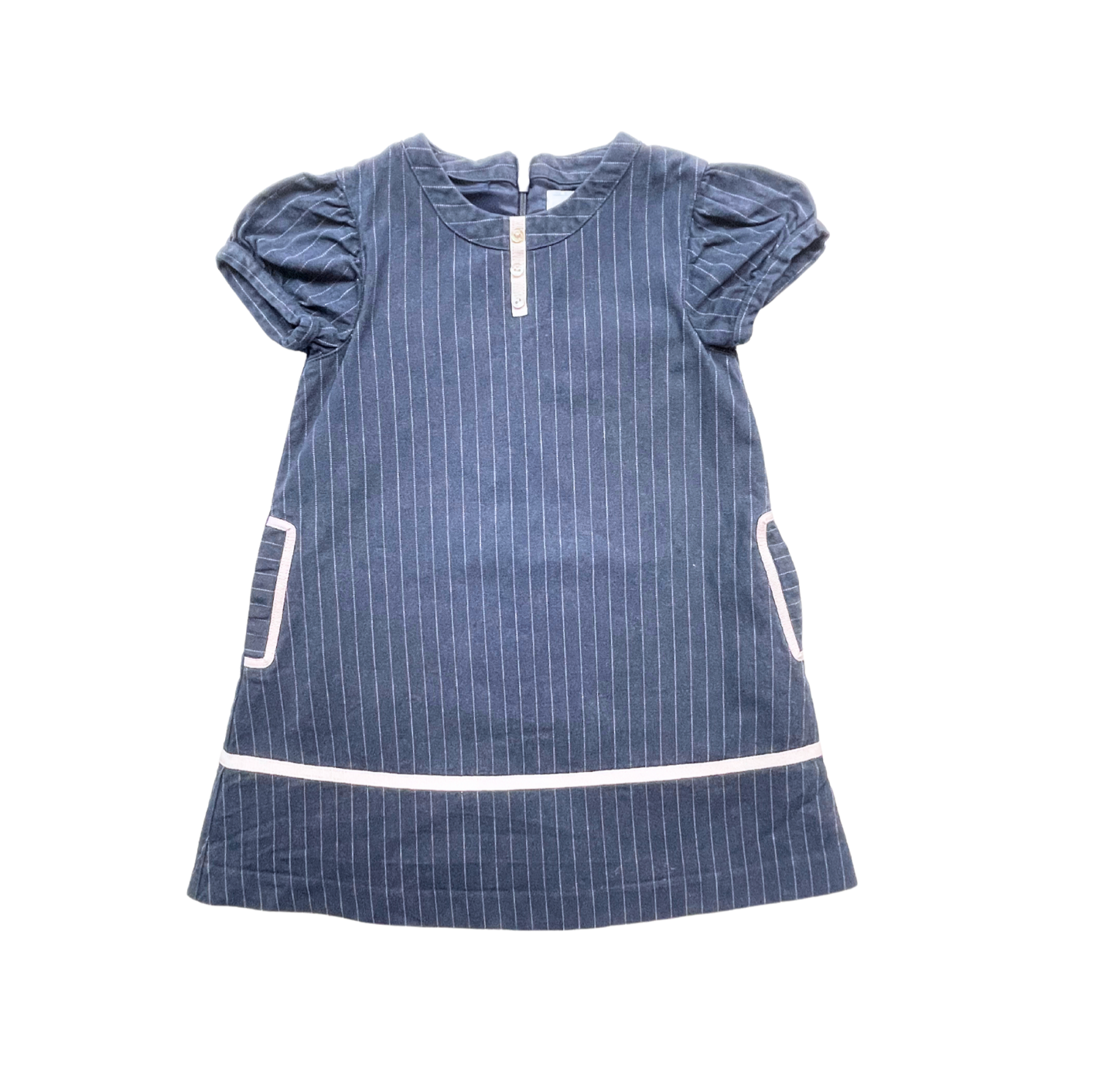 TARTINE & CHOCOLAT - Robe bleu marines manches courtes - 4 ans