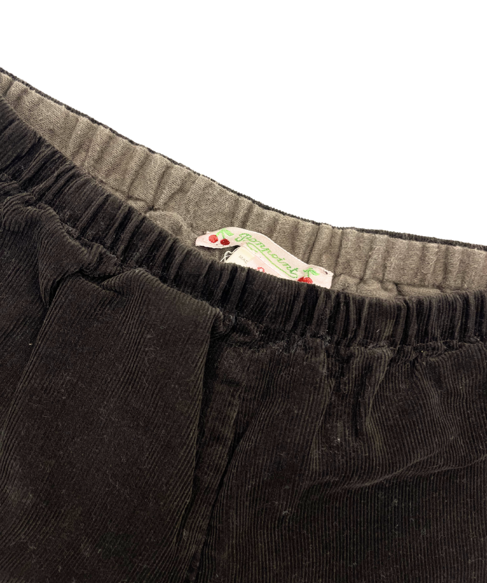 BONPOINT - Pantalon large en velours marron - 2 ans