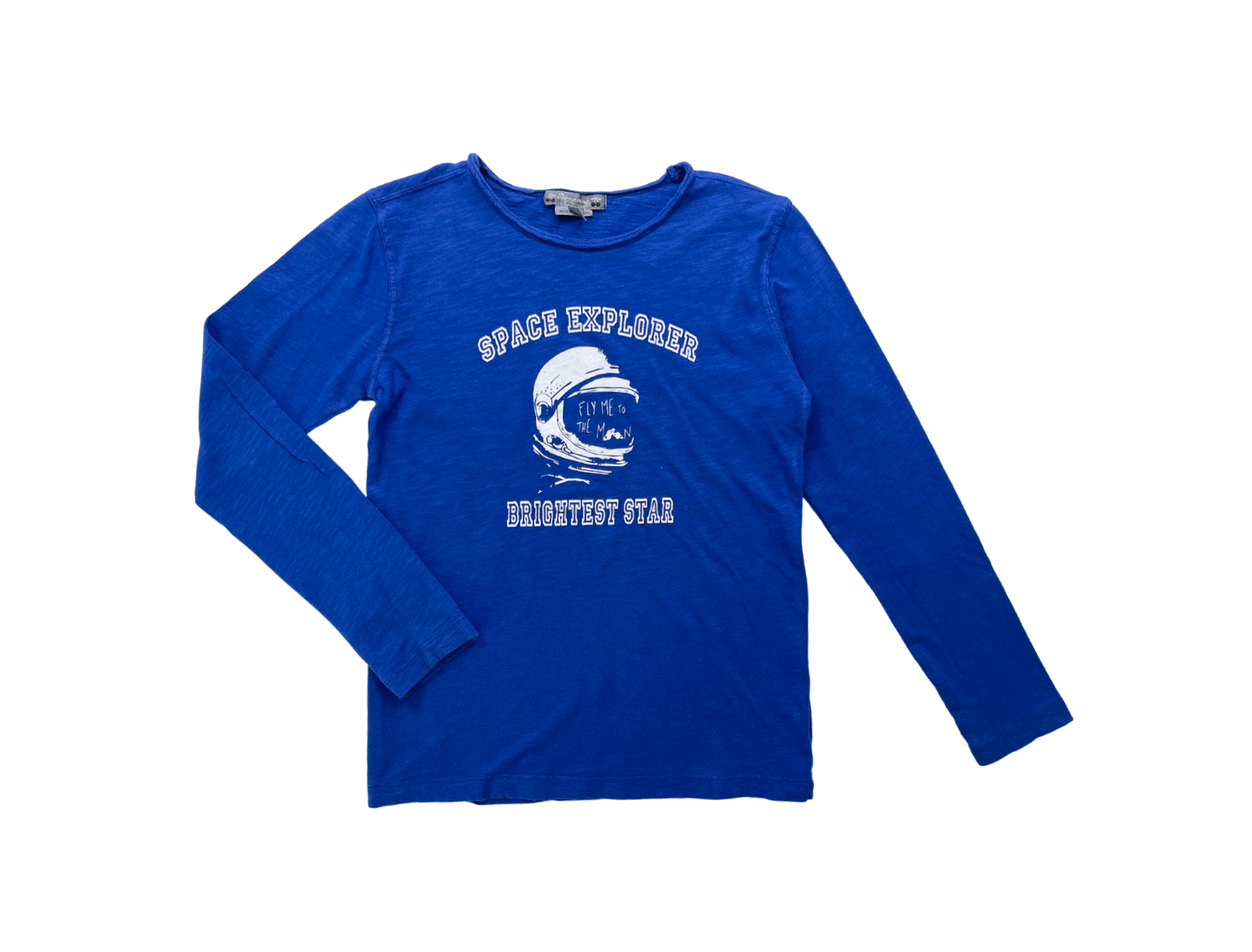 BONPOINT - T shirt manches longues bleu « Space Explorer » - 8 ans