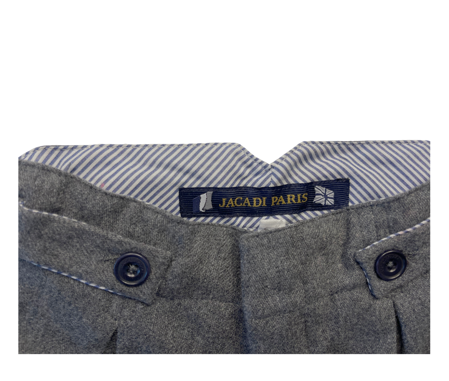 JACADI - Pantalon gris en laine (neuf) - 18 mois