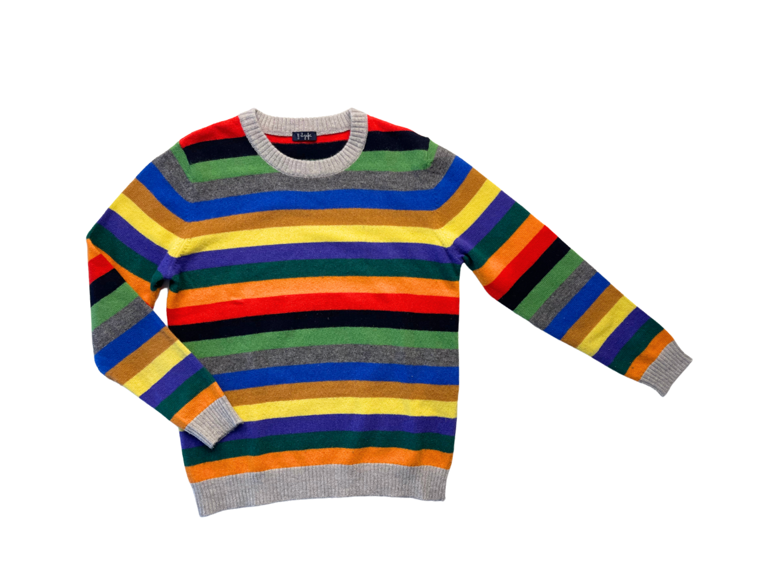 IL GUFO - Pull en laine rayé multicolore - 8 ans