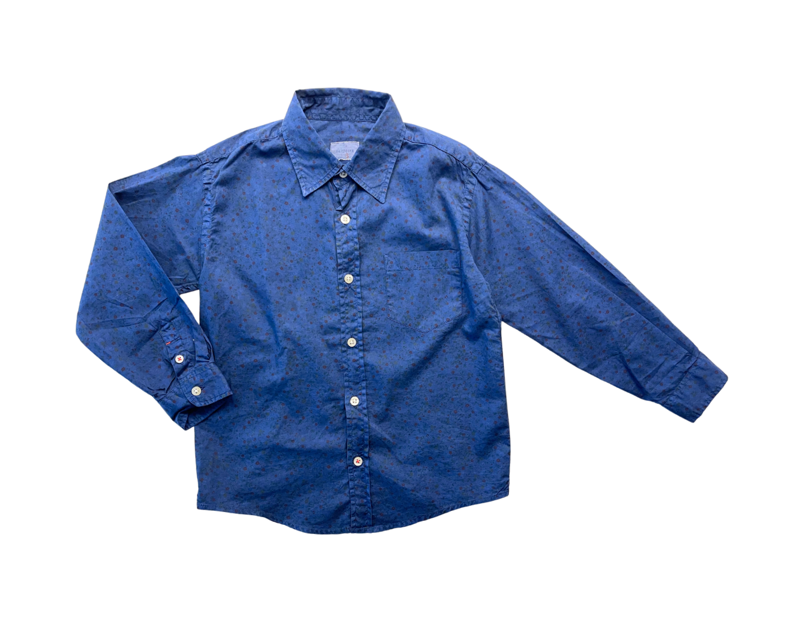 HARTFORD - Chemise bleue à petites fleurs - 3 ans