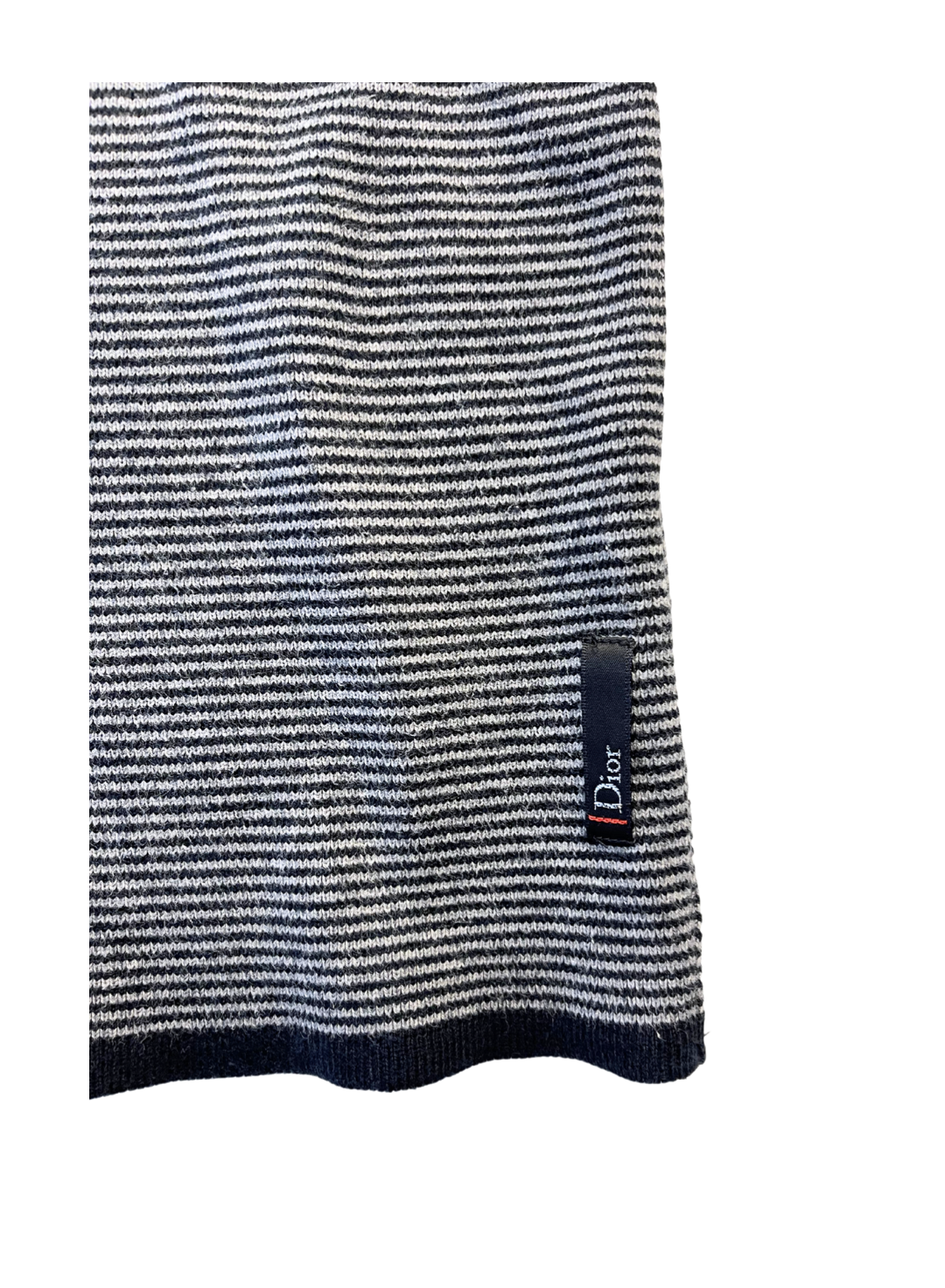 DIOR - Pull gris en coton à rayures - 6 ans