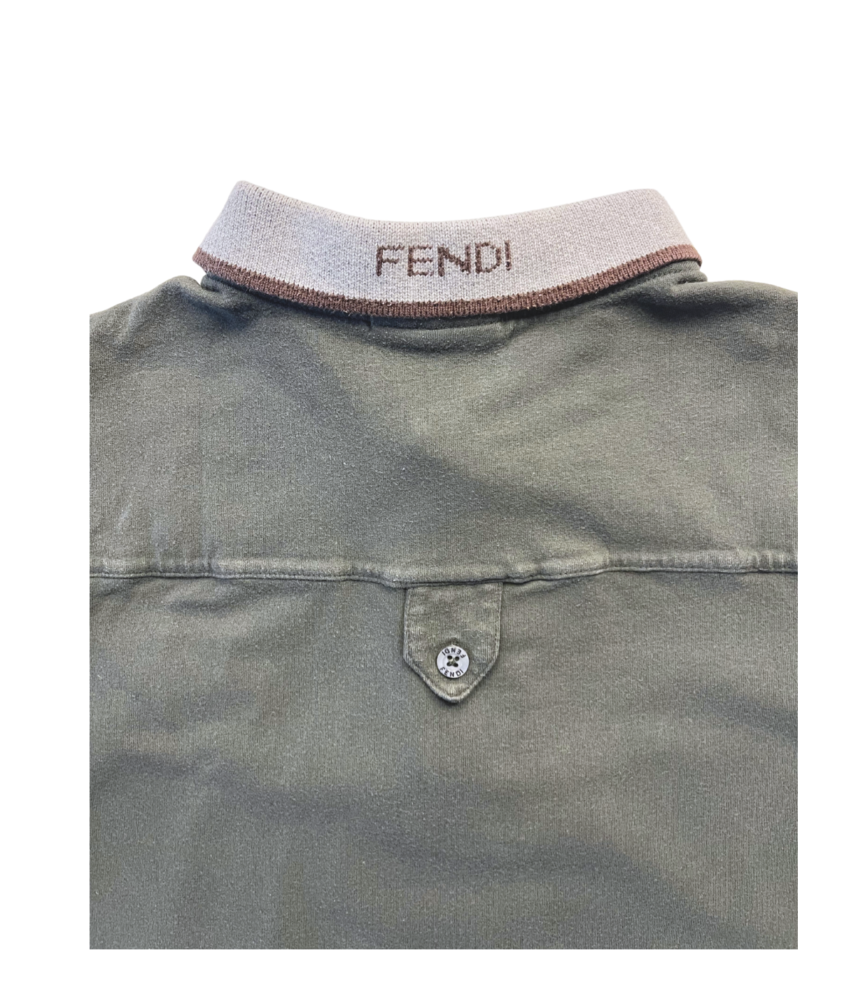 FENDI - Polo gris manches courtes - 10 ans