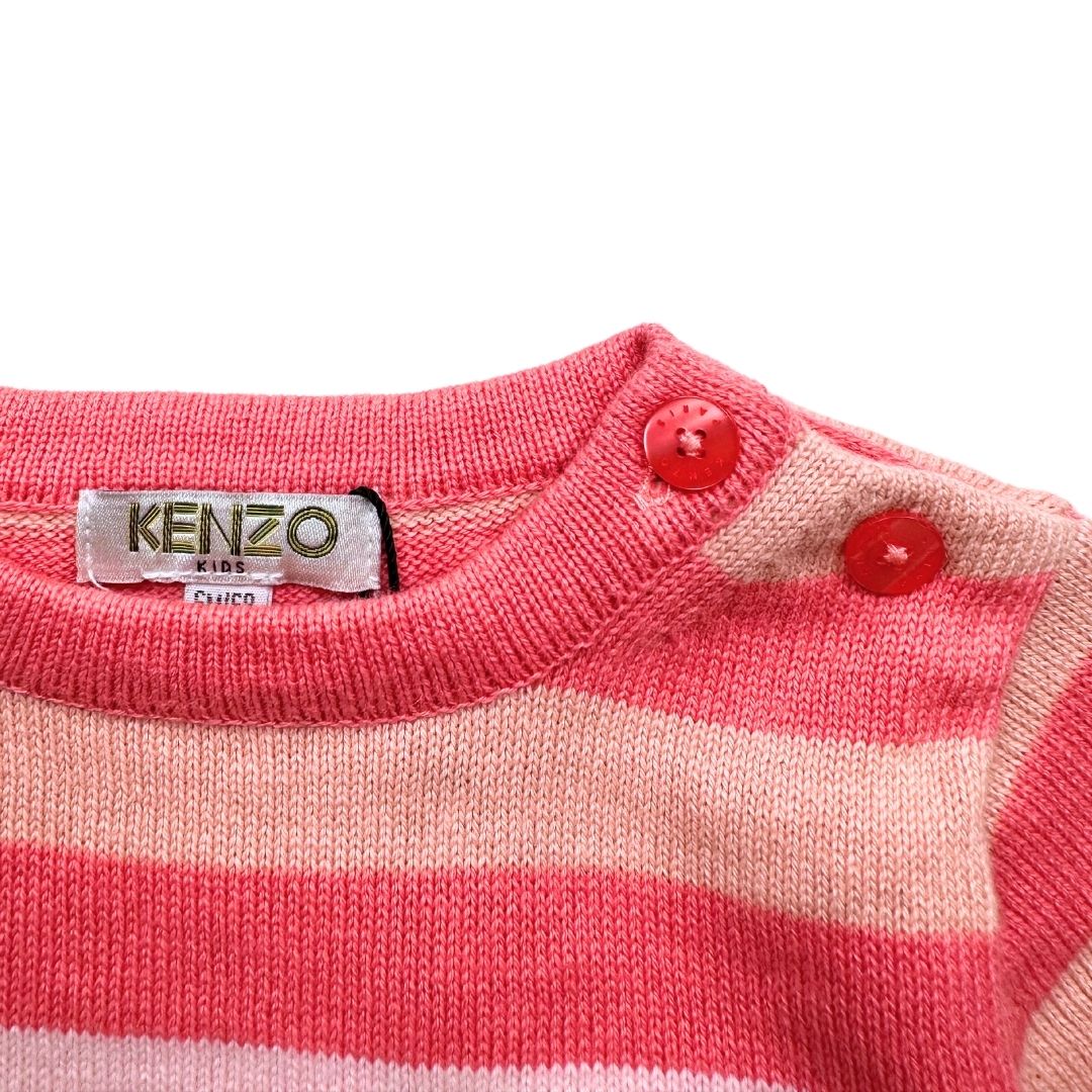 Kenzo - Pull à rayures rose neuf - 6 mois
