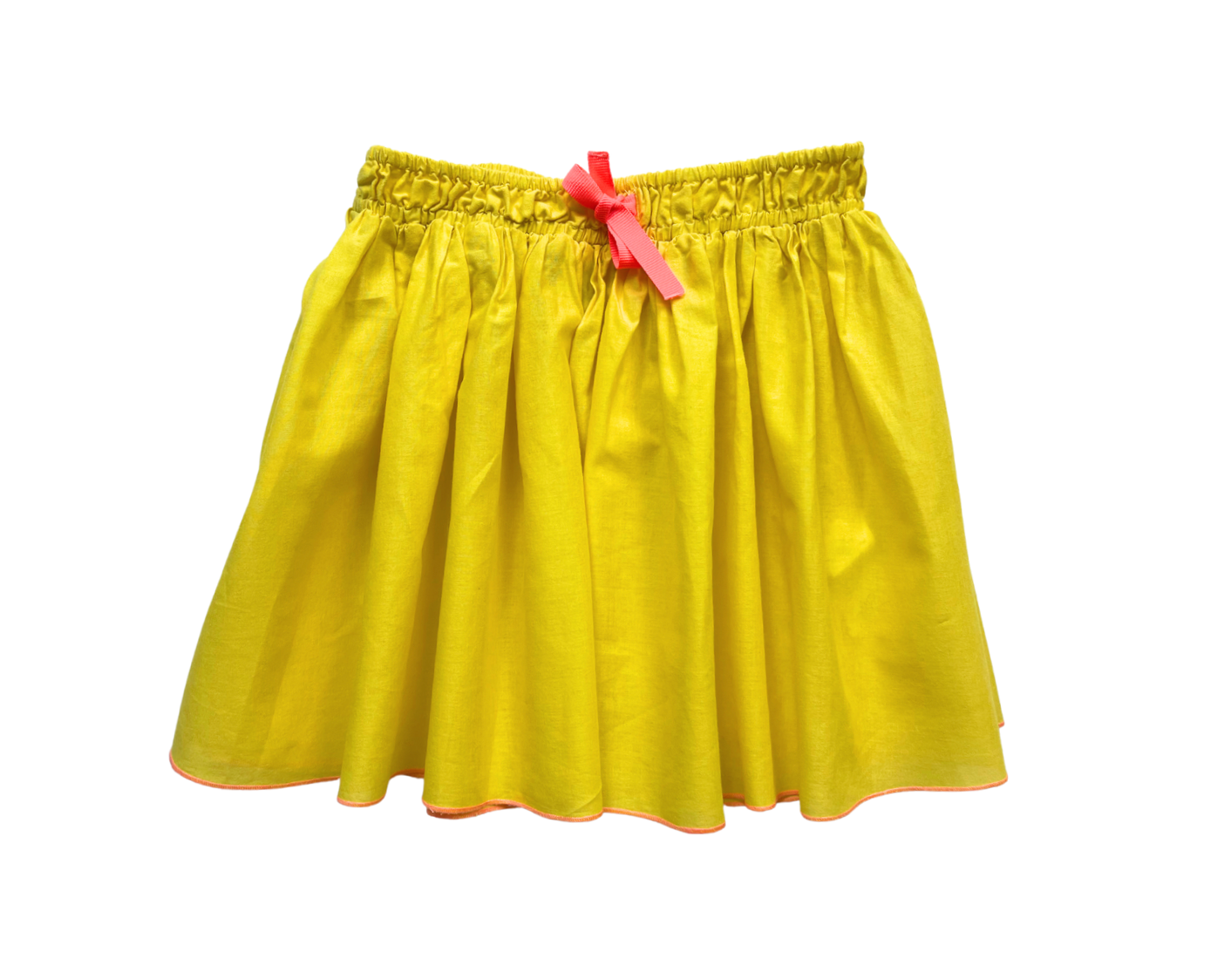 PETIT BATEAU - Jupe en coton jaune - 5 ans