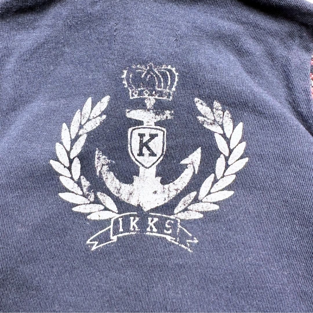 IKKS - Red and navy blue checked shirt - 6 months