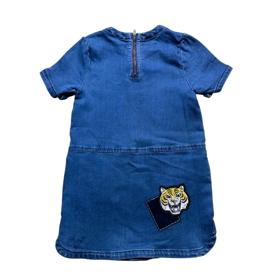 STELLA MCCARTNEY - Robe en jean bleu avec écussons - 6 ans