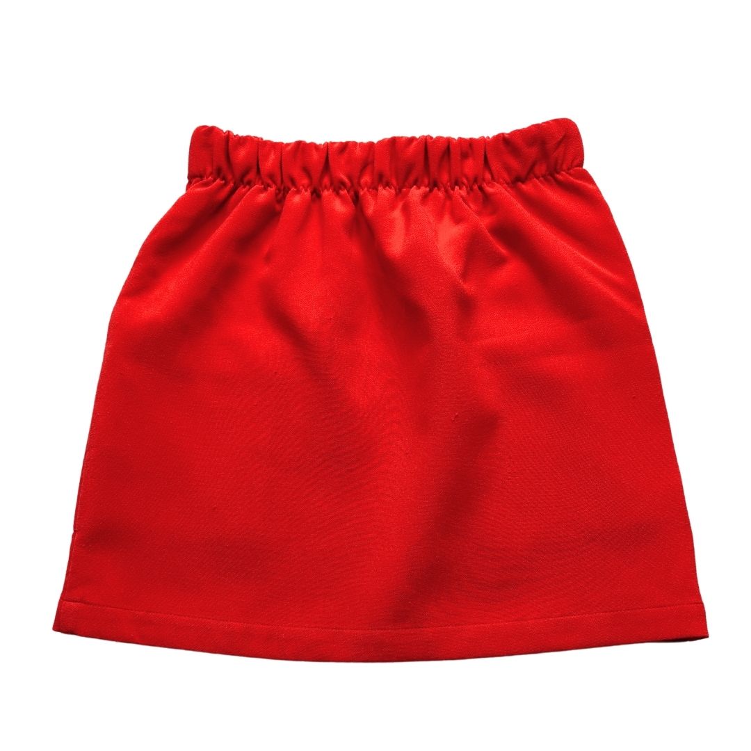 PAUL SMITH - Red skirt with giraffe badge - 8 years