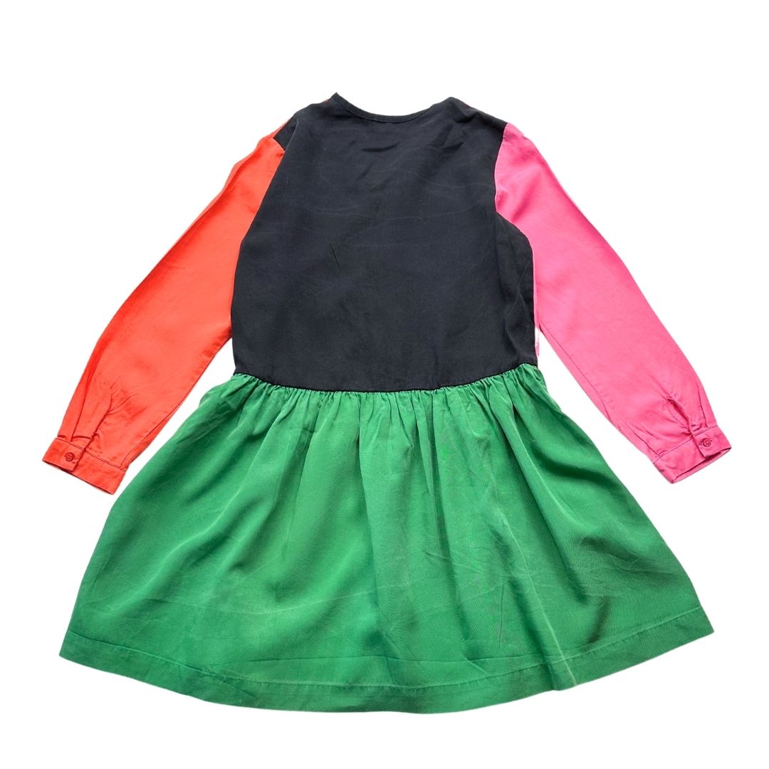 STELLA MCCARTNEY - Robe rose, orange, verte et noire - 10 ans